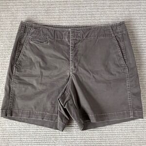 Bandolino Blu Silvia Shorts Womens 10 Brown Cotton Stretch Utility Mid Rise 4.5"